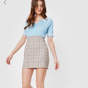 ✨ NWT Nasty Gal Plaid Mini Skirt